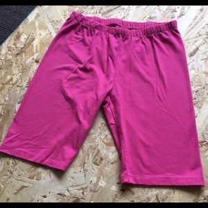 Pink biker shorts